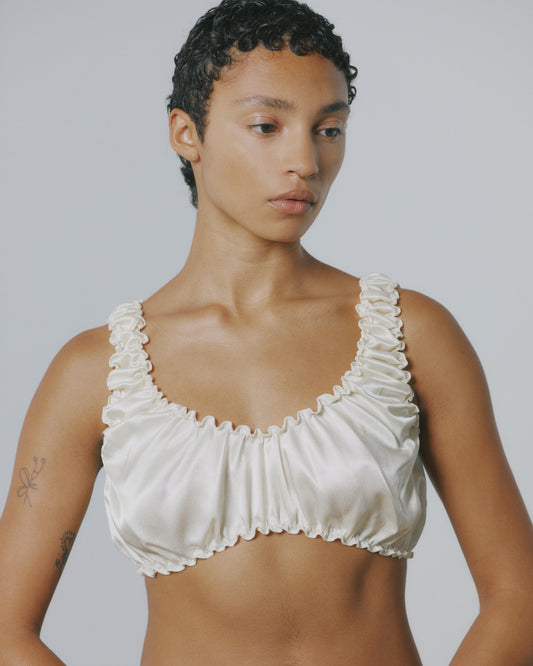 SILK SCRUNCHIE BRA