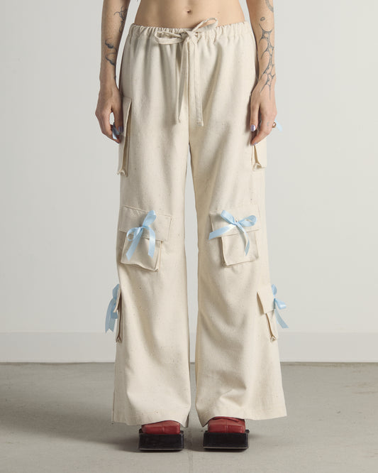 SILK NOIL PLENTY POCKET PANT